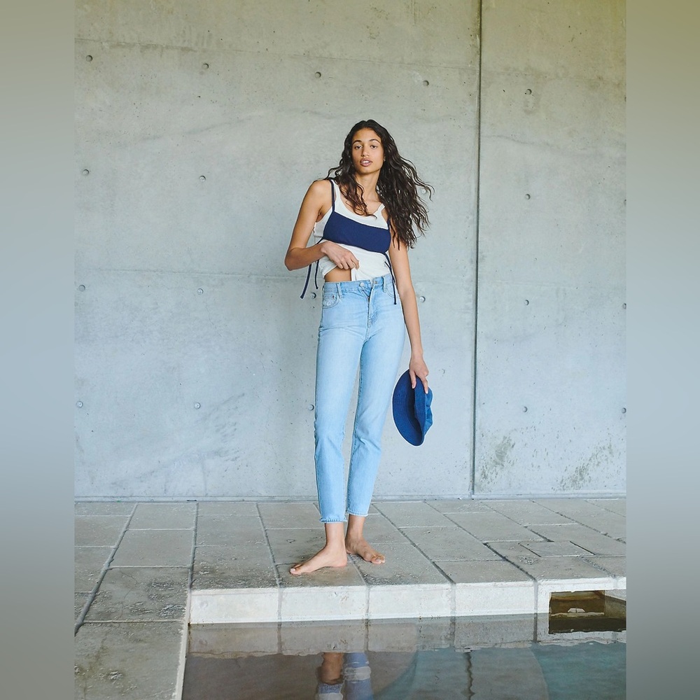 MADEWELL The Perfect Vintage Jean Womens Denim Jeans in Fitzgerald Wash Size 25